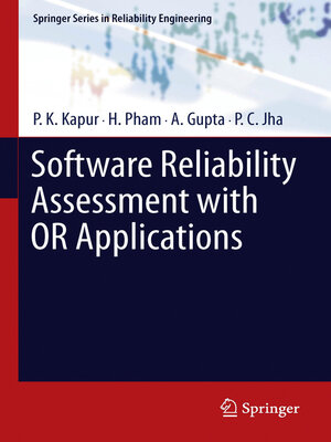 cover image of Software Reliability Assessment with OR Applications